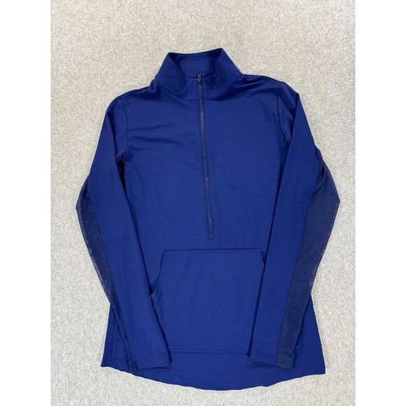 IBKUL Half‎ Zip Light Weight Mock Neck Top (Women's X-Small) Blue - Picture 1 of 12